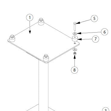 Rubber Feet (Quantity of 1)
